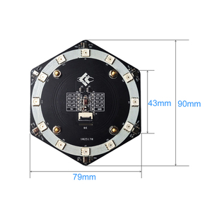 Intelligent Voice Recognizer Array Sound <strong>Source</strong> Locator 7pcs MIC Audio Decoder Module 12pcs SK9822 RGB LED Shield Six MIC <strong>Input</strong> - Product Image 3