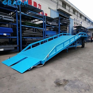 Rampa de patio de 6 toneladas para carretilla elevadora/contenedor/nivelador de muelle descarga/rampa de carga de camión de elevación para tiendas de materiales de construcción