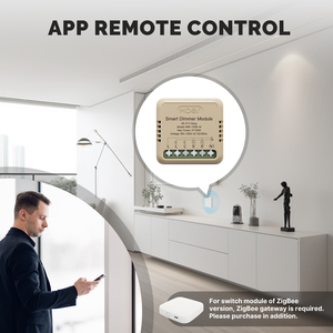 MOES LED ışık duvar Dimmer anahtar modülü 2 yollu 1/2 Gang akıllı anahtar Wifi Alexa Google ev için Dimmer - Product Image 6
