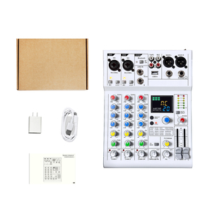 Mezclador multifuncional de 4 canales, interfaz de Audio, Mini PROCESADOR DE Audio para Podcast de estudio, 1 unidad - Product Image 6