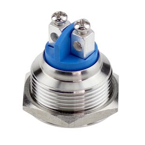 Interruttore a pulsante in metallo da 19MM 2pin, pulsante di blocco della porta - Product Image 3