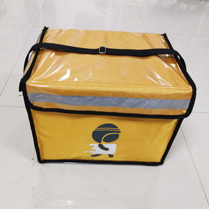 Özel Logo su geçirmez katlanabilir Take-out gıda teslimat çantası bardak tutucu ile yalıtımlı özel termal çanta binici - Product Image 6