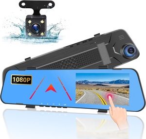 4.5 Inch 1080P IPS Touch Screen Rear View Mirror Camera <strong>with</strong> Loop Recording 150 Wide Angel and Night Vision Parking Assistance - Product Image 1