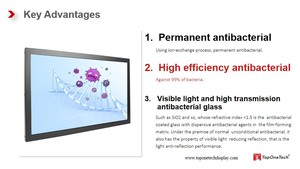 Top One Tech 15 pollici open frame anti-batterico display touch screen capacitivo pannello raspberry pi l in Magazzino ecran tattile - Product Image 2