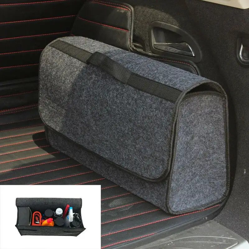 Bolsa de almacenamiento para maletero de coche de gran capacidad, organizador, bolsa de almacenamiento plegable de fieltro, caja de herramientas para SUV