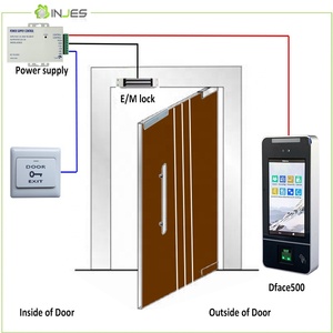 INJES Dynamische Gesicht und Fingerprint Anerkennung Dual Kamera WG Sicherheit IN HERAUS Gesichts Zeit Teilnahme Access Control Terminal - Product Image 6
