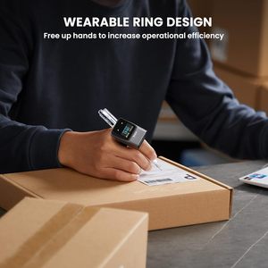 Eyoyo-Escáner de código de barras para dedo, lector de código de barras, anillo de inventario, para iPad, iPhone y Android - Product Image 3