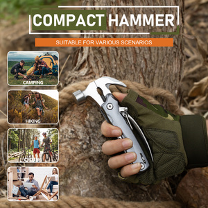 Tragbare Multi-Tools Multifunktions-Werkzeugset 15 in 1 Edelstahl Hammer Aluminium Taschenlampe für Camping Survival - Product Image 2
