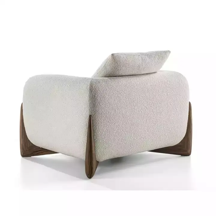 Nordico piccolo appartamento in tessuto Log divano soggiorno mobili stile Casual doppio posizione divano Set mobili