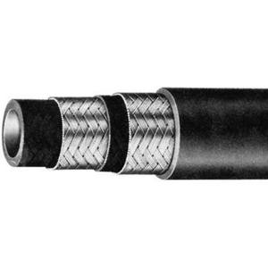 JYCFLEXメーカー黒ゴムホースSae 100 R1 R2 R4油圧ホーススチールワイヤー工業用カスタムカット可能