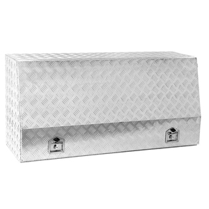 带钥匙孔盖的双丁字锁双锁抽屉铝制水和卡车工具箱 - Product Image 1