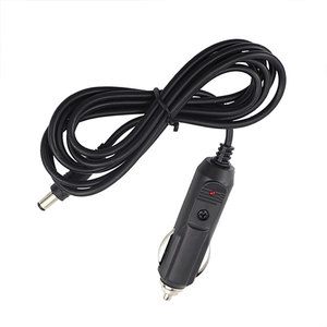車のシガレットライターオスプラグ充電用DC5.5mmx2.1mm用12-24Vカーチャージャー自動電源ケーブル - Product Image 3