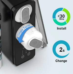 1000 Gallonen pro Tag Tankless Under sink RO Umkehrosmose-Wasser filtration <span class=keywords><strong>system</strong></span> mit Filter erinnerung mit LED UV PURIFIER