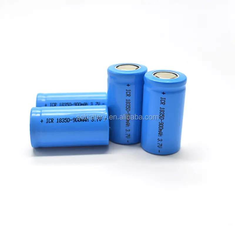 Sun Ease Factory Made rechargeable size icr charger cylinder lithium battery 3.7V 18350 18550 18650 li-ion 18350 battery