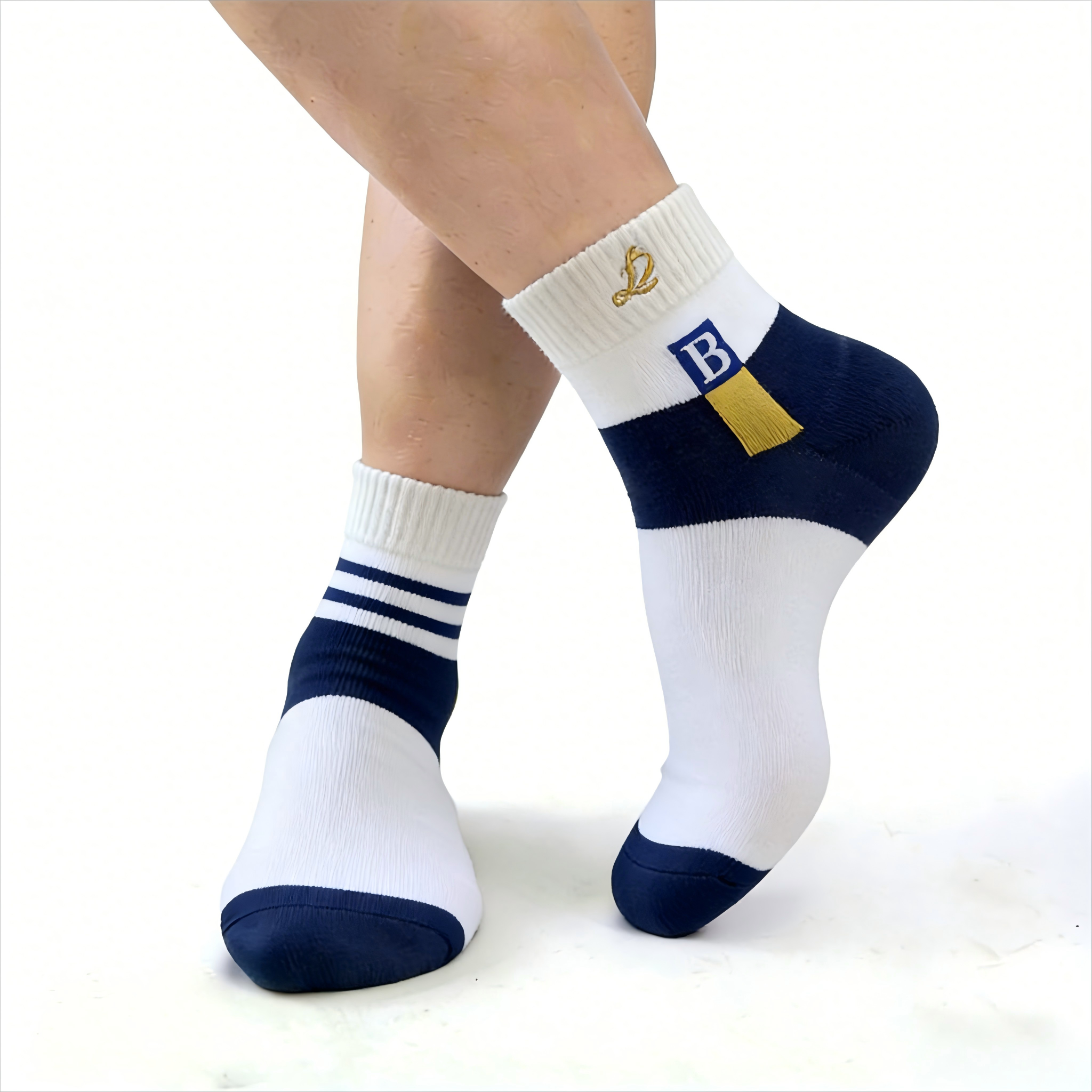 White-Dark Blue
