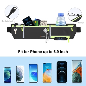 HAWEEL ayarlanabilir koşu bel kemeri spor su geçirmez bel telefon cebi - Product Image 5