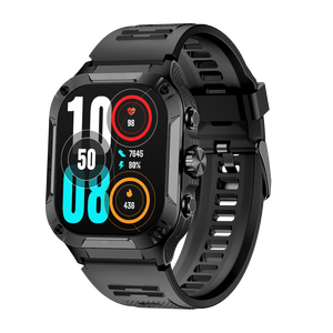 Novo GPS Smart Watch frequência cardíaca sangue oxigênio temperatura corporal com coroa funcional um toque falar música ao ar livre esportes assistir