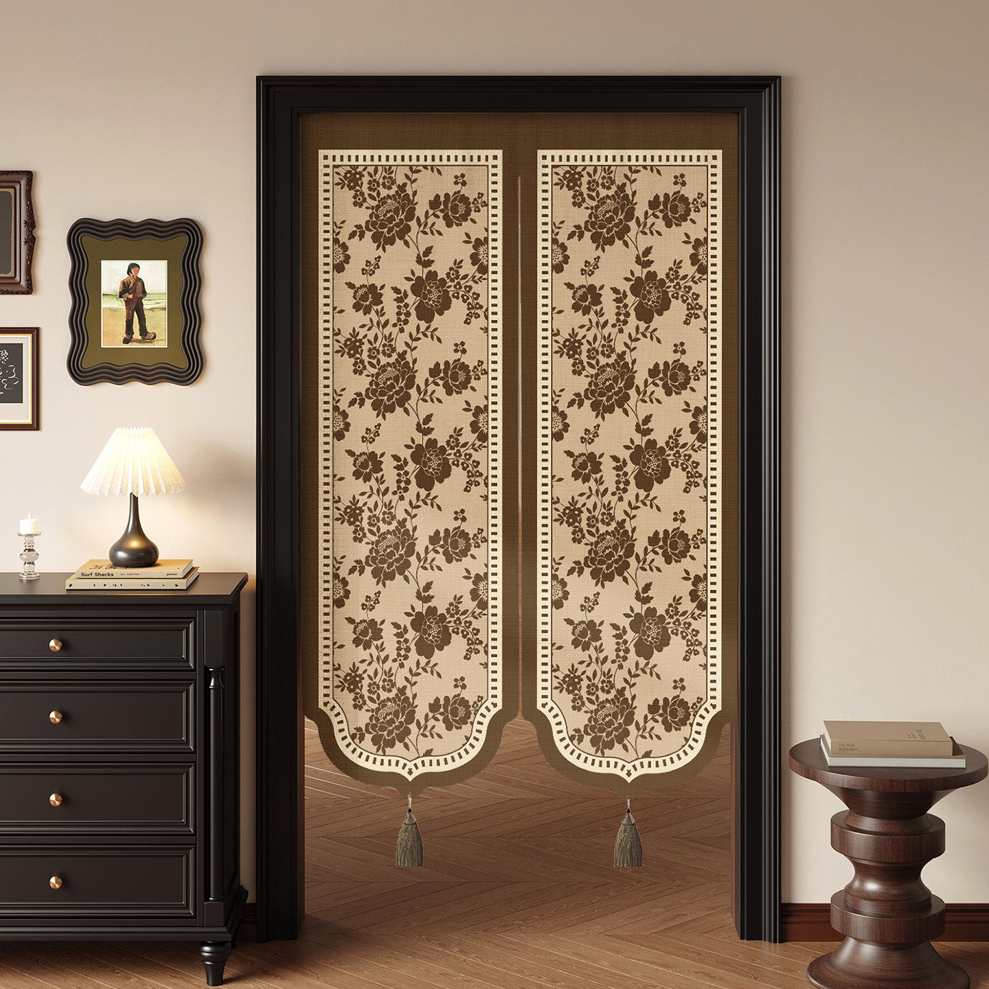 เข็มขัดแบบเปิดครึ่งพร้อมพู่ An Jinran