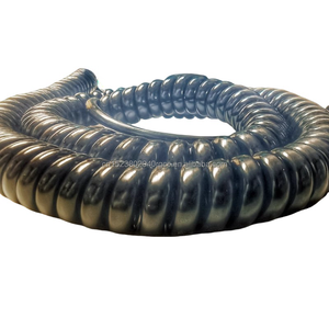Saf bakır 2.5/10 Mm2 yüksek güç Spiral kablo endüstriyel uygulama bahar tel 2 3 12 çekirdek 4 kare genişleme güç kablosu - Product Image 4