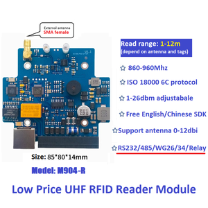 Công nghiệp tầm xa UHF <span class=keywords><strong>RFID</strong></span> Mô-đun đầu đọc 860-960MHz với TCP/IP RS232 RS485 giao diện cho kiểm soát truy cập và IOT hệ thống - Product Image 3