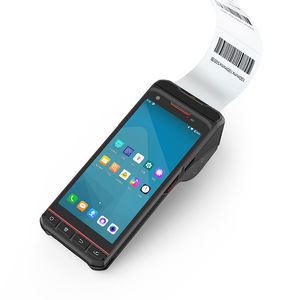PDA resistente portátil Android 4G con impresora térmica incorporada Escáner de código de barras 2D opcional para uso en restaurantes - Product Image 1
