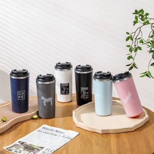 滑り止めこぼれ防止コーヒーマグミルクティーカップ吸引ベース付き二重壁ステンレスマグ