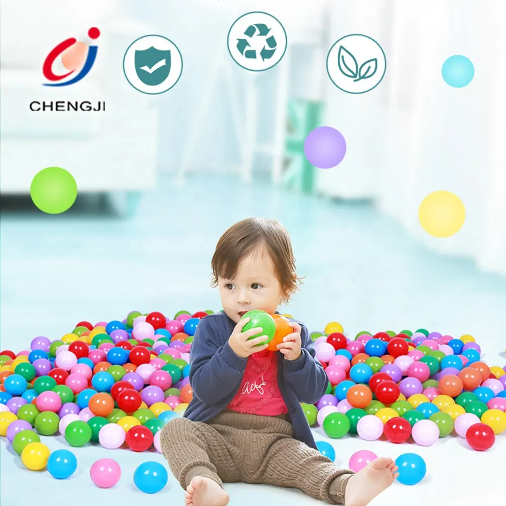 Chengji shantou игрушки оптом 100 шт. экологически чистые детские океанские шары 6 см Пластиковые Красочные океанские шары игрушки
