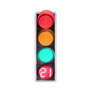 Etkili geri sayım için 400 yüksek görünürlük trafik ışıkları ile LED trafik işareti mm RYG geri sayım sayacı ışıkları - Product Image 3