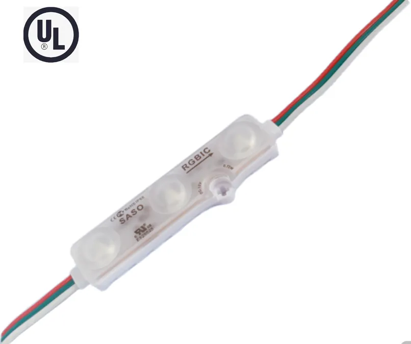 DC12v IP68 su geçirmez tam renkli LED modülü SMD5050 WS2811 RGBW LED piksel adresli modül lamba