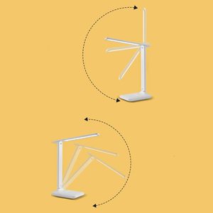 LED Desk <strong>Lamp</strong> with Touch Control,Table <strong>Lamp</strong> Eye Protection Touch Dimming <strong>Charging</strong> 180 Degree Flip Folding Stand Design - Product Image 3
