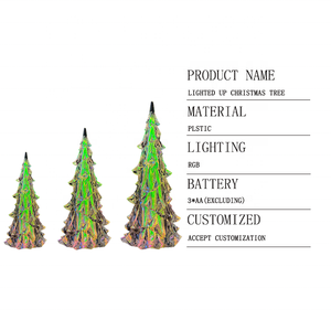 Lighted up Christmas <strong>Tree</strong> Color Changing Plastic XMAS <strong>Tree</strong> Christmas Decoration - Product Image 2