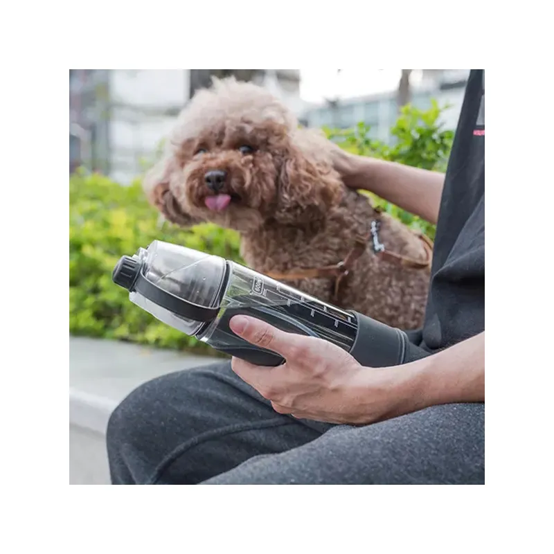 Groothandel Huisdier Bijbehorende Beker Draagbare Hond Water Fles Gedeeld Door Mensen En Huisdieren 600Ml