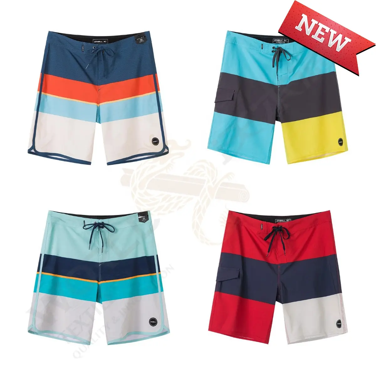 Shorts masculinos personalizados, bermudas para praia, prancha de surf, faça por atacado