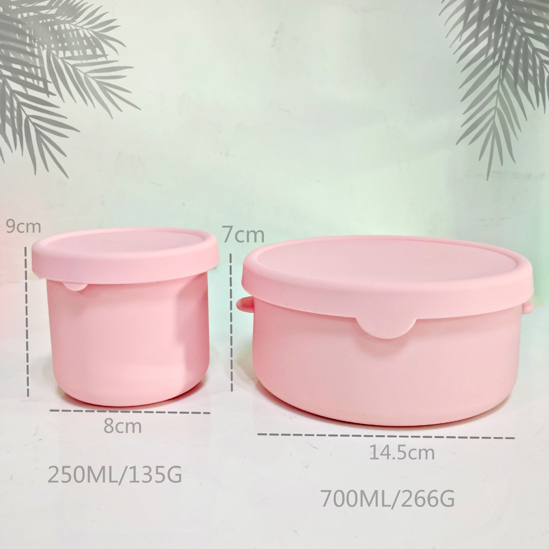 Tazón y taza rosa