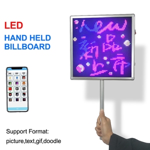 Sân bay Pick up cầm tay màn hình LED Board App lập trình Tên điện thoại tin nhắn văn bản hiển thị handhold LED Đăng biển quảng cáo - Product Image 2