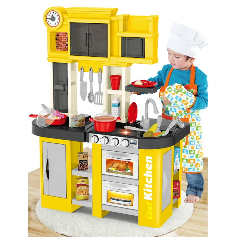 Детская кухонная игрушка большого размера, набор для приготовления пищи для девочек