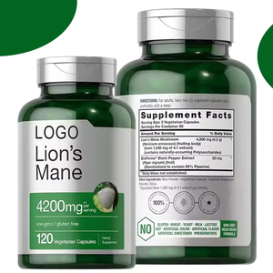 Suplemen Herbal kapsul jamur Exrtact Pills Vegetarian kapsul jamur surai untuk kesehatan otak dan kekebalan - Product Image 5