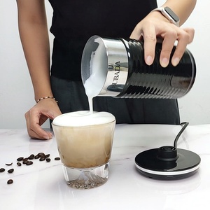 11oz <span class=keywords><strong>Sensor</strong></span> Controle LED <span class=keywords><strong>Digital</strong></span> Rápido Leite Espuma Makers Café Frother Café & Chá Ferramentas Aço Inoxidável Leite Frother e Steamer