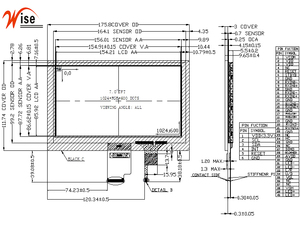 7.0-inch industrial <strong>display</strong> touch module <strong>LCD</strong> screen TFT module resolution 1024*600 <strong>display</strong> touch module - Product Image 1
