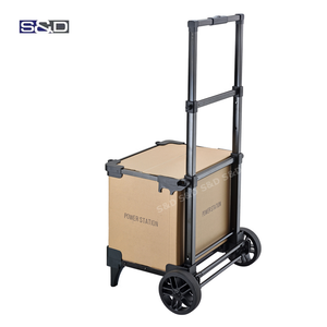 75kg <strong>Loading</strong> Compact Customized Size Folding Hand Trolley Cart Truck for Portable Power Station Bank Electric Generator Carrier - Product Image 3