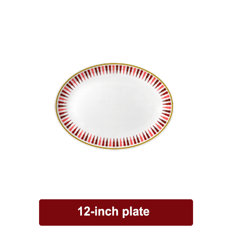 Plaque ovale de 12 pouces