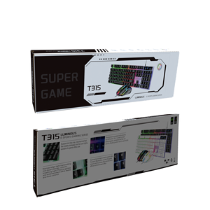 T315 chuyên nghiệp Led có dây chơi Game bàn phím chuột combo kích thước đầy đủ Backlit Set cho game thủ giao diện USB không thấm nước cho văn phòng sử dụng - Product Image 6