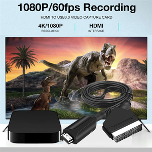 100cm PS2 <strong>Scart</strong> <strong>to</strong> <strong>HDMI</strong> Converter Cable <strong>HDMI</strong> <strong>to</strong> <strong>Scart</strong> Audio Video Conversion Line Adapter HDTV Display Monitor - Product Image 3