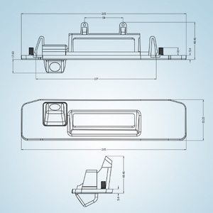 HD Tailgate <strong>Backup</strong> <strong>Camera</strong> with Night Vision and Distance <strong>Guidelines</strong> for Passenger Vehicle - Product Image 6