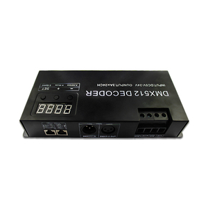24 Channel RGB <strong>DMX</strong> 512 Decoder With Digital Display 72A Dimmer, RJ45 <strong>Dmx</strong> <strong>Controller</strong>