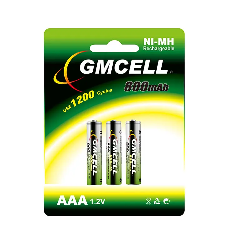 Paquete de batería industrial respetuoso con el medio ambiente 800mAh Ni-MH de GMCELL para dispositivos electrónicos