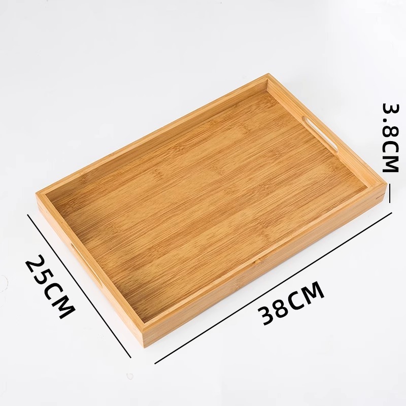 38cm long x 25cm wide x 5cm high tray with large handles