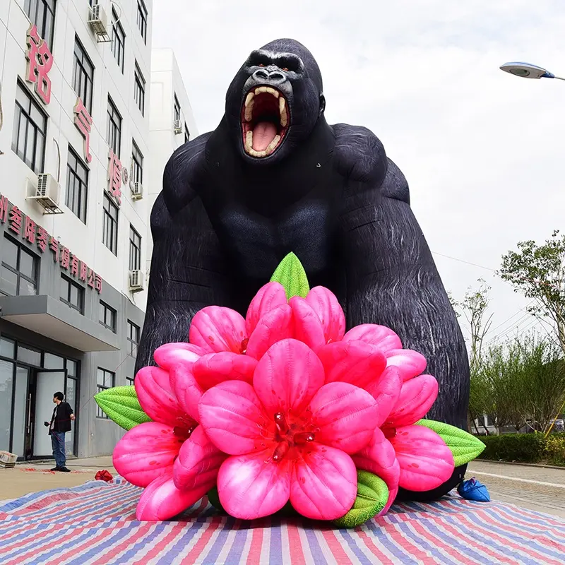 20ft özel dev büyük şişme balon reklam karikatür özel tasarım şişme maskot hayvan gorilla