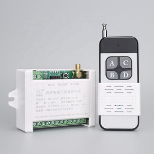 4 kanal wireless RF fernbedienung schalter 4 taste 315/433MHz learning-code fernbedienung RF wireless transmitter - Product Image 2