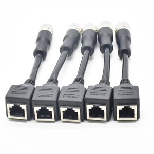 1 adet M12 8Pin RJ45 su geçirmez konnektör a-tipi kodlayıcı RJ45 dişi ağ sensörü 8 Pin a-kodlama rj45 konnektörleri - Product Image 4